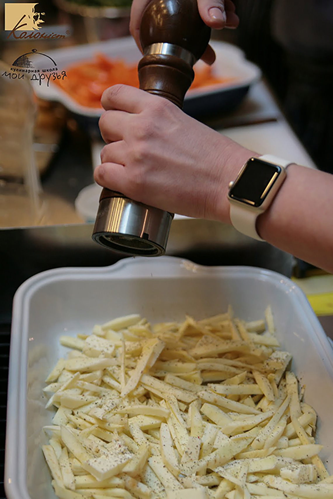 Parsnip. Lesson “Sunday Roast”. Cooking class at “My Friends” cooking school in Odessa.