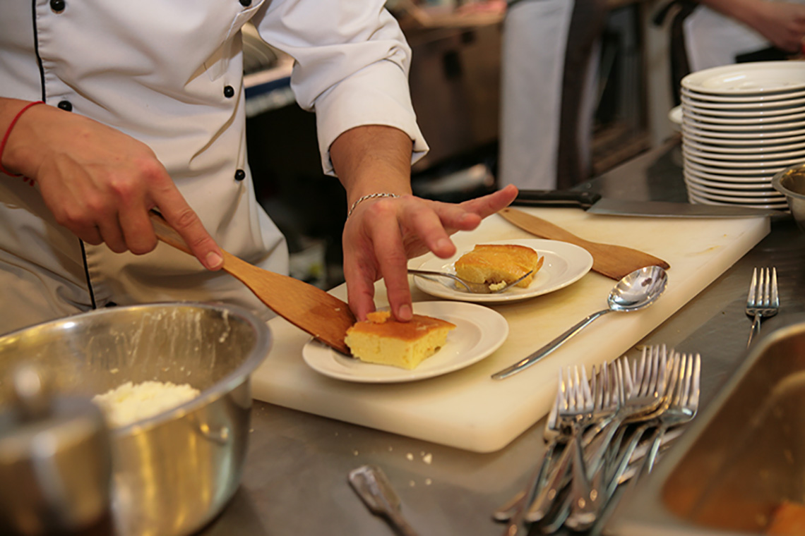 Food plating. Culinary team building for Marfin Bank. Cooking classes in Ukraine.