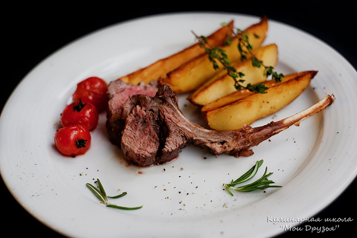 Roasted lamb. Team Building for Sigma Ukraine. Cooking classes in Ukraine.