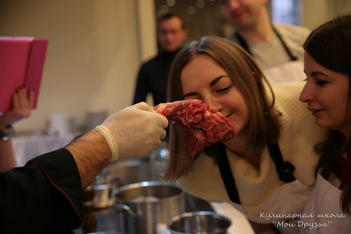 Meat. Team Building for Sigma Ukraine. Cooking classes in Ukraine.