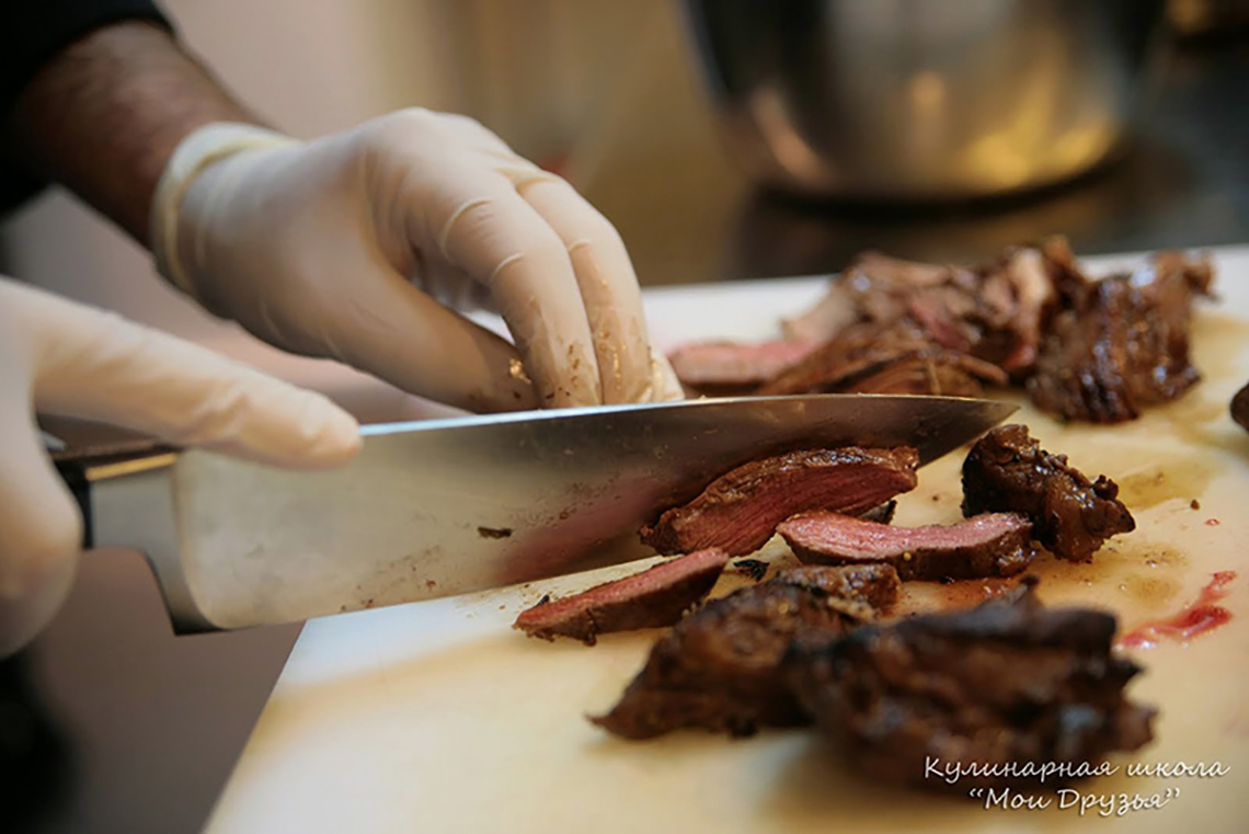 Meat. Team Building for Sigma Ukraine. Cooking classes in Ukraine.