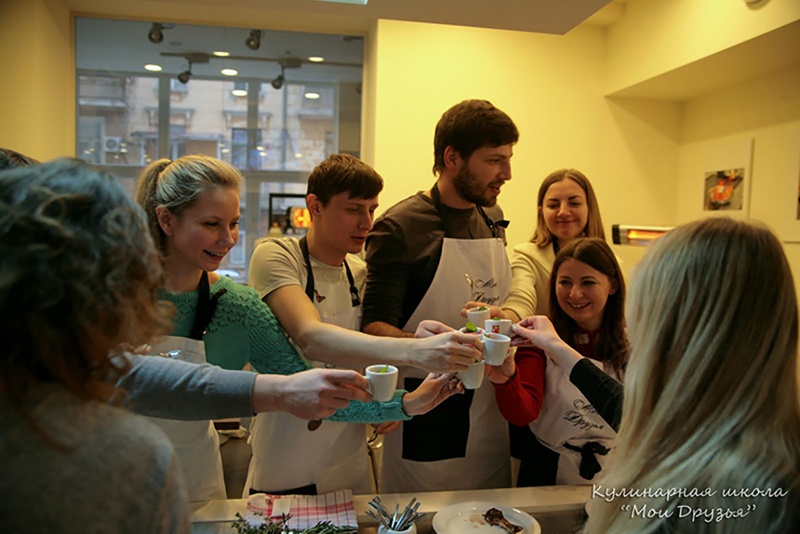 Tasting. Team Building for Sigma Ukraine. Cooking classes in Ukraine.
