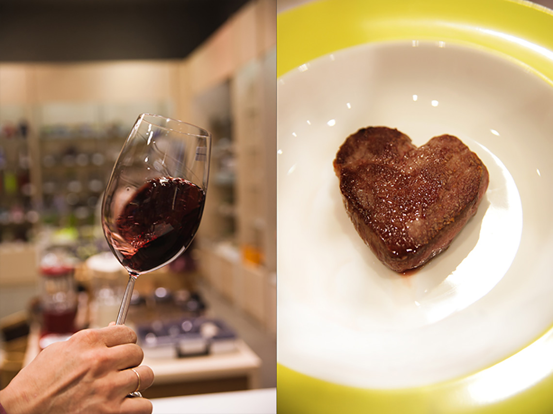 Meat and wine. Tasting “Wine and Food at Promenu”. Cooking classes in Ukraine.