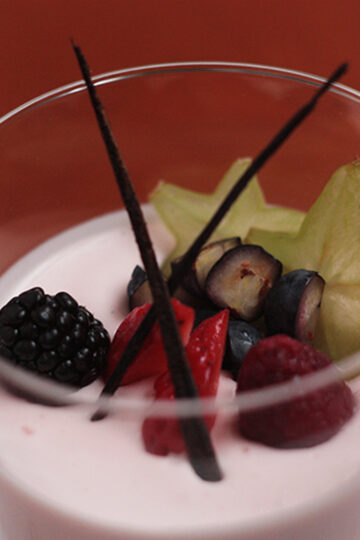 Ginger-lime panna cotta