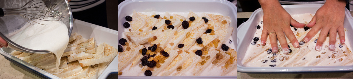 Pudding in tray