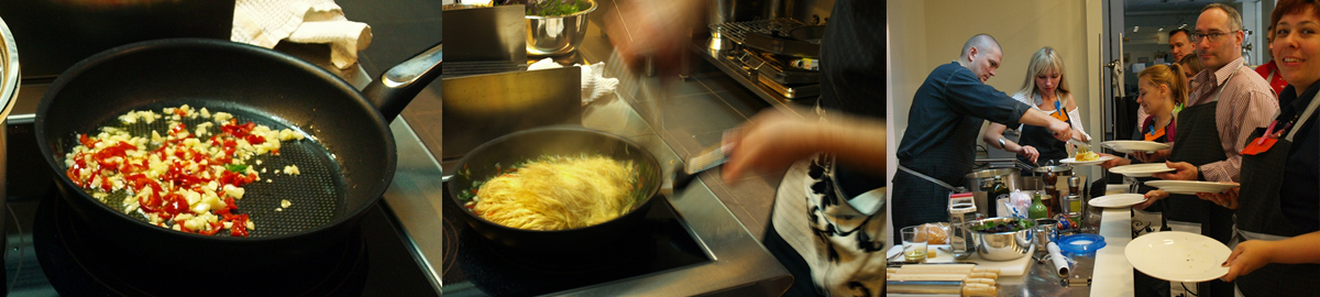 Cook pasta peperoncino. Home cooking recipes from famous chefs.