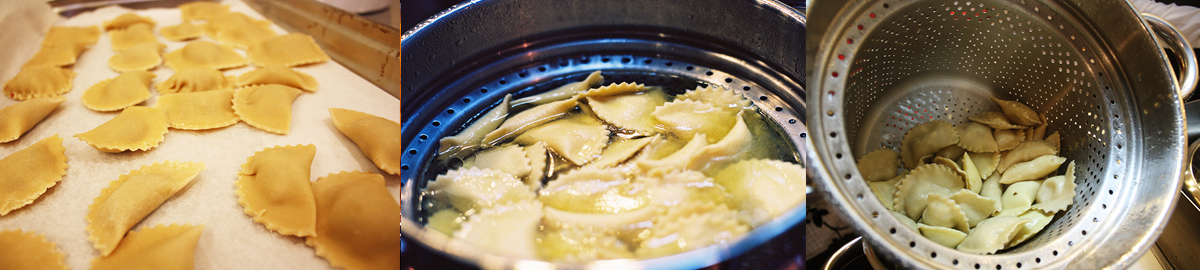Cook ravioli