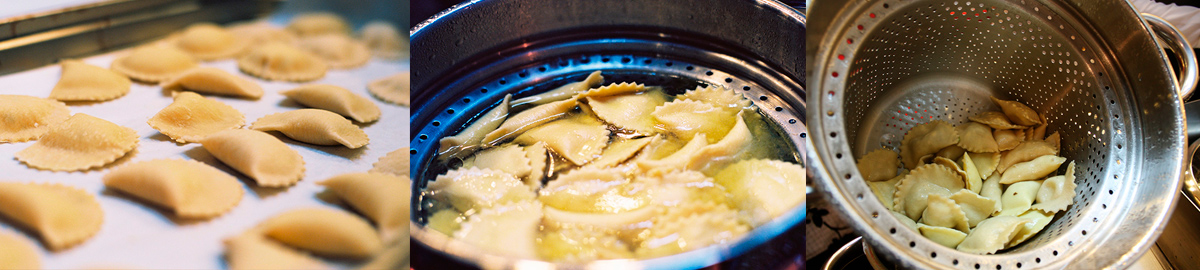 Cook ravioli