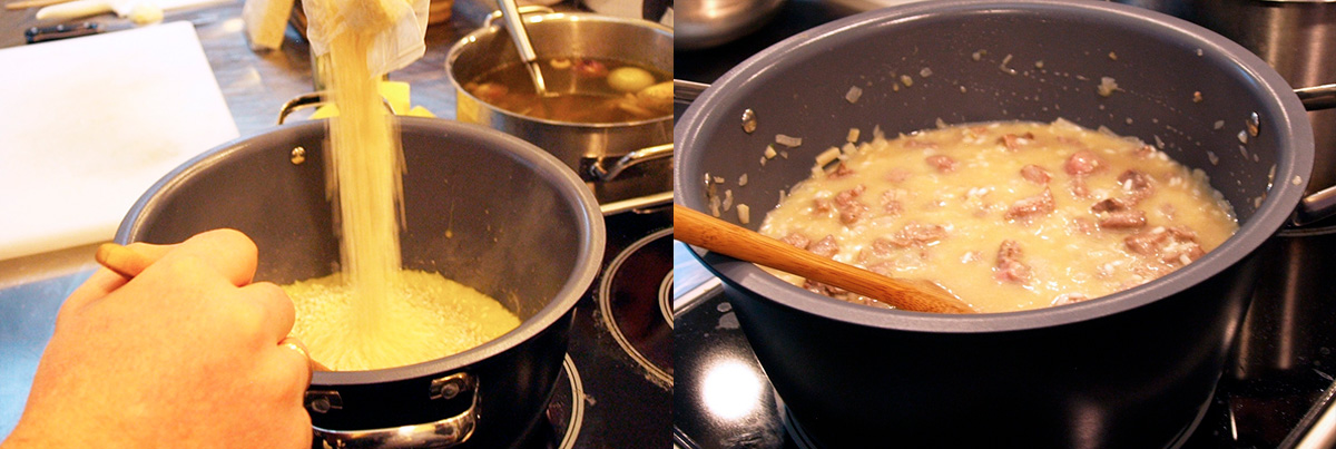 Cook risotto
