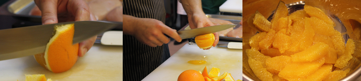 Peel the orange