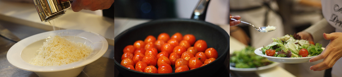 Add tomatoes and cheese