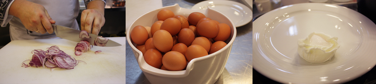 Cook poached egg