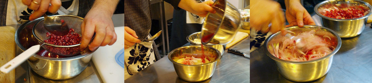 Onion and pomegranate salad. Recipes and tips for easy cooking.