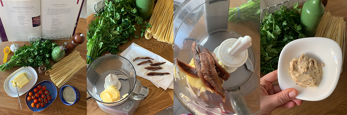 Spaghetti with anchovy butter sauce. Cooking tips from famous chefs.