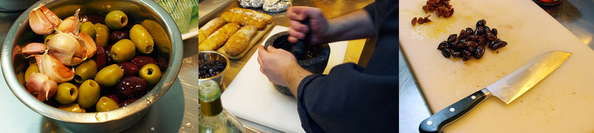 Cook olive tapenade