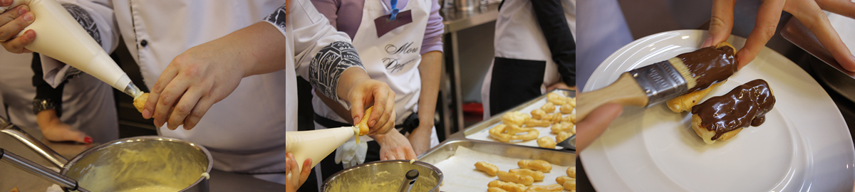 Éclairs. Tasty recipes online from famous chefs.