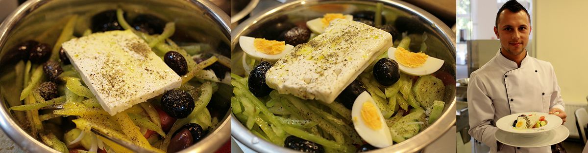 Feta. Northern Horiatiki salad.