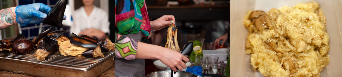 Bake aubergines. Cooking tips from famous chefs.