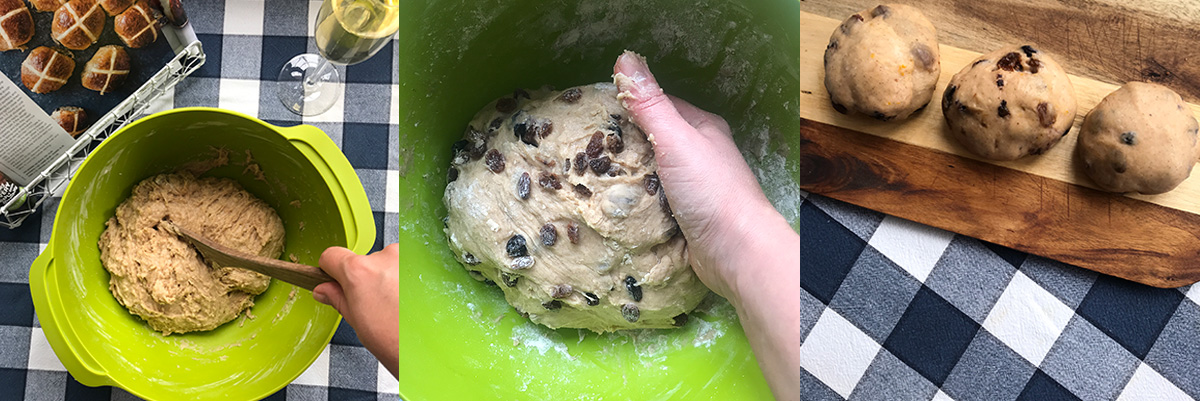 Make dough. Hot cross bans. Tasty recipes online from famous chefs.