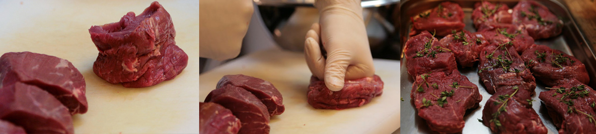 Cut the meat