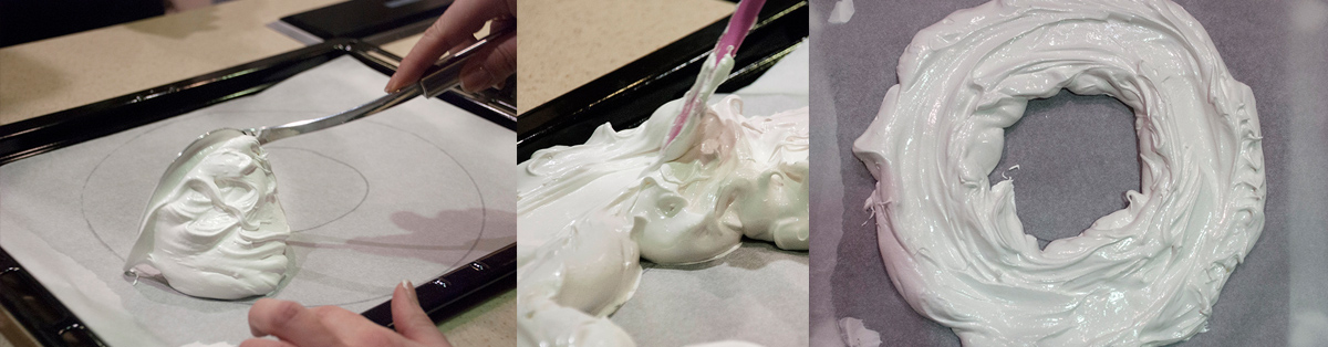 Bake the meringue