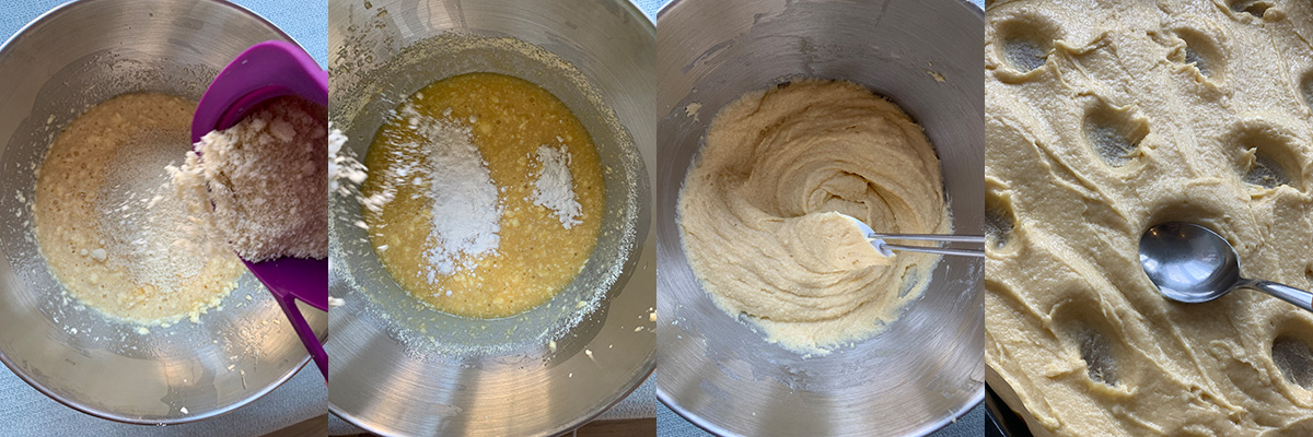 Dough for rhubarb cake