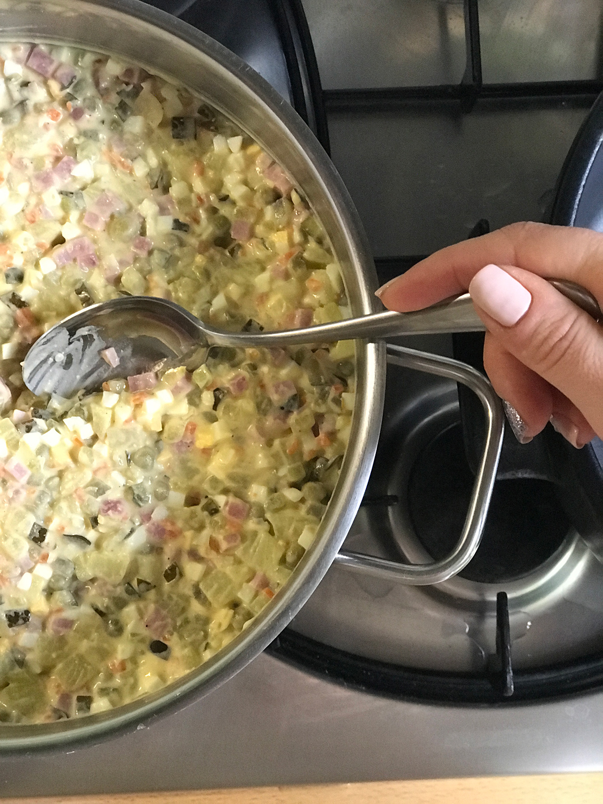 Russian salad. Maria Kalenska food blog
