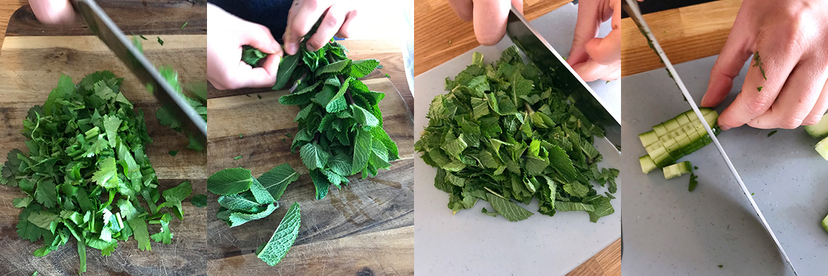 Fresh greens. Moroccan tabbouleh by Andrei Velichko.