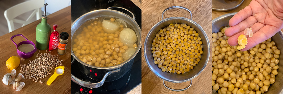 Ingredients for hummus