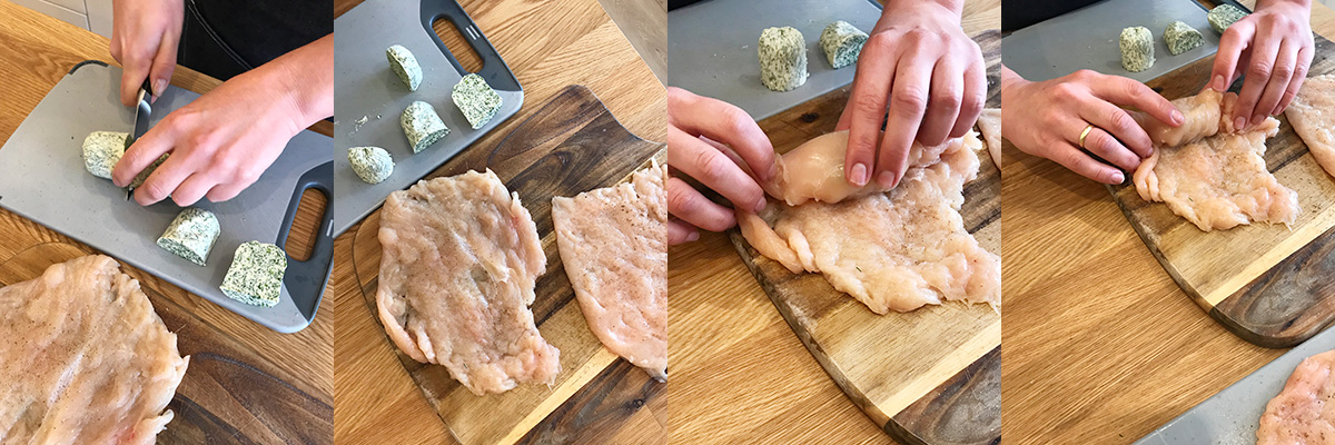 Butter with greens. Chicken Kiev. Cooking tips from famous chefs.