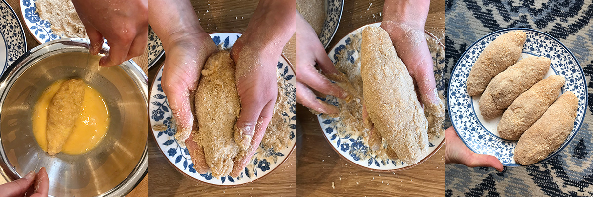 Shape the Kievs. Cooking tips from famous chefs.