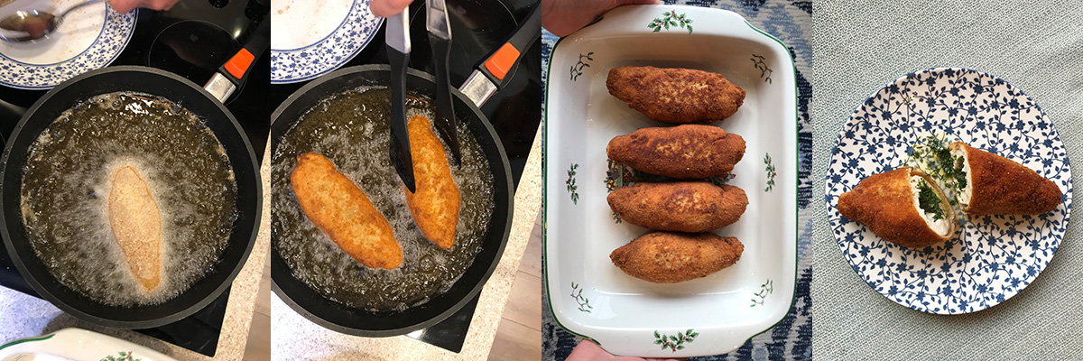 Frying. Chicken Kiev. Cooking tips from famous chefs.