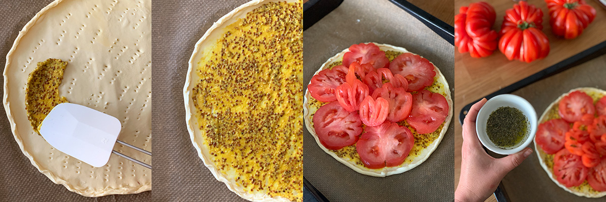 Provençal tomato tart. Best cooking recipes with step-by-step photos.