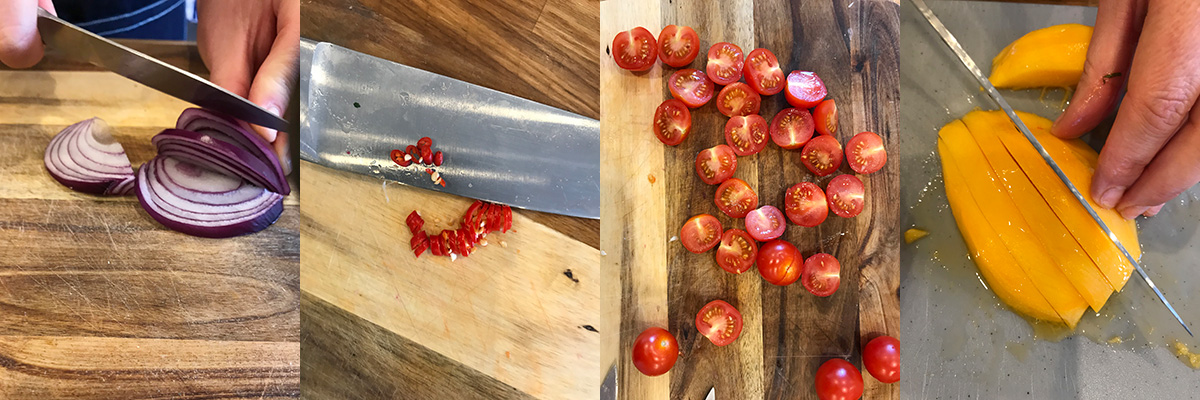 Chopping. Lima ceviche by Andrei Velichko. Home cooking recipes with step-by-step photos.