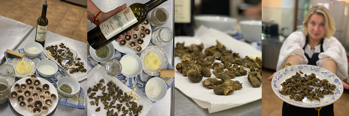 Ingredients and wine