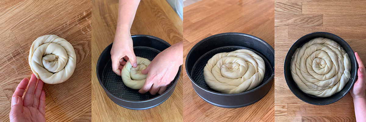 Shaping. Apple vertuta pastry. Delicious recipes from famous chefs.