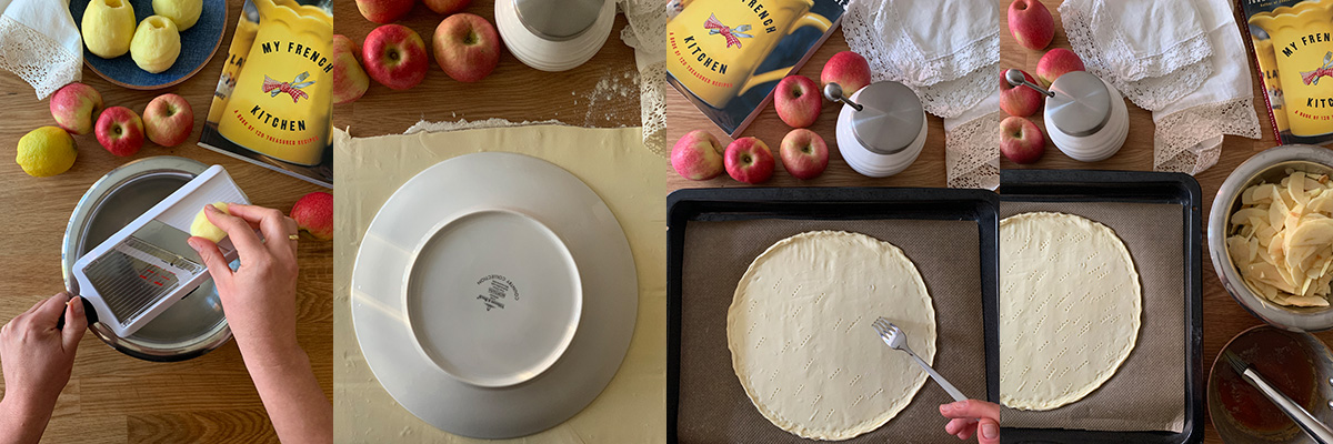 Dough for apple tart