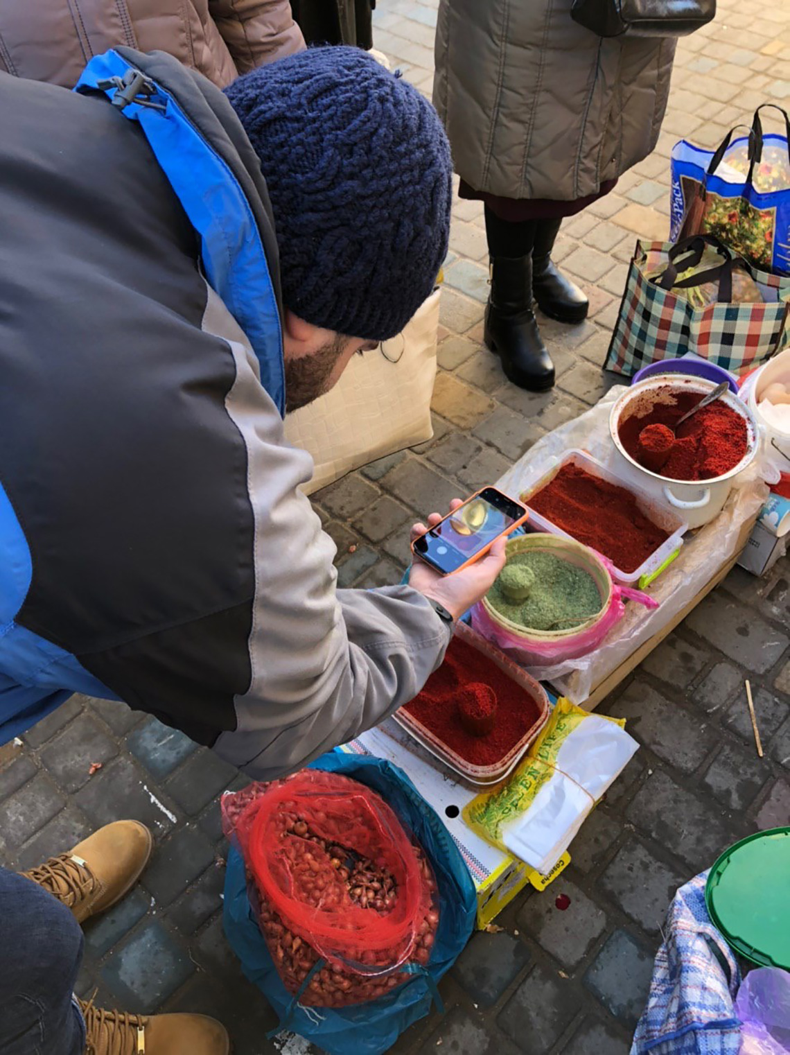 At the market. Enogastronomic tour to Bessarabia with a Chef. Сooking masterclass for adults in Odessa.