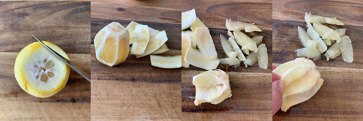 Peel lemon.