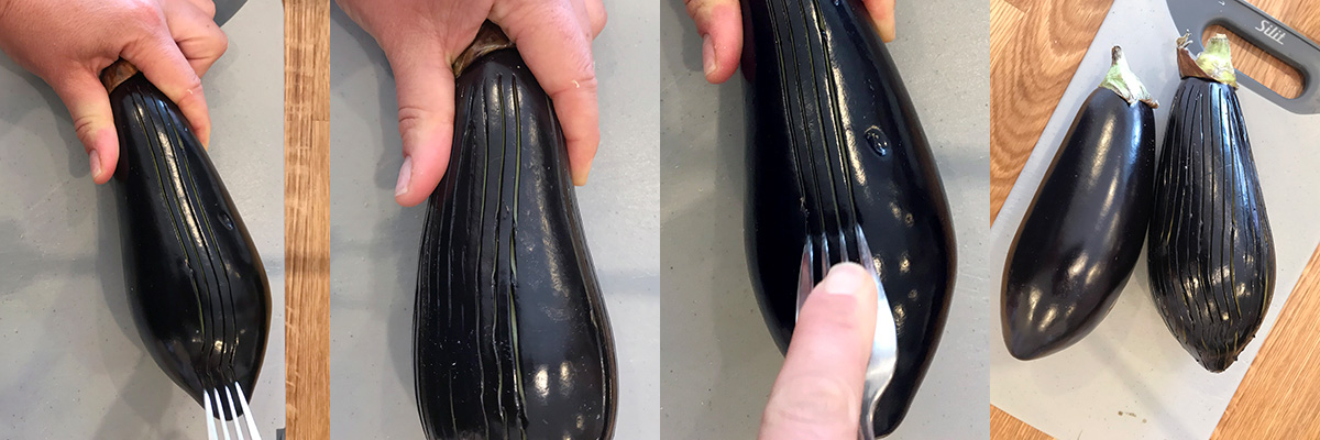 How to get rid of the stiffness of an aubergine skin