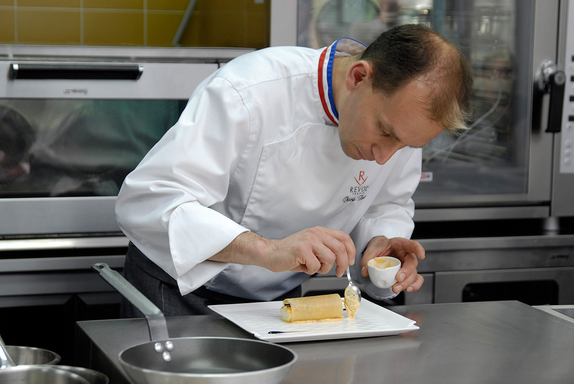 Visit of the famous French chef David Tissot. Cooking classes in Odessa.