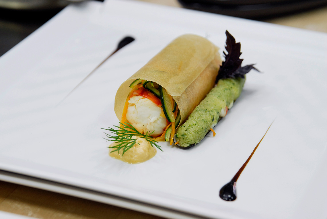 Delicious food. Visit of the famous French chef David Tissot. Cooking classes in Odessa.