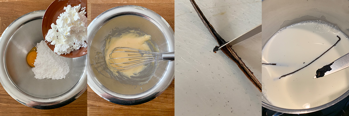 Cream for chocolate-glazed éclairs. Cooking at home with step-by-step recipes.