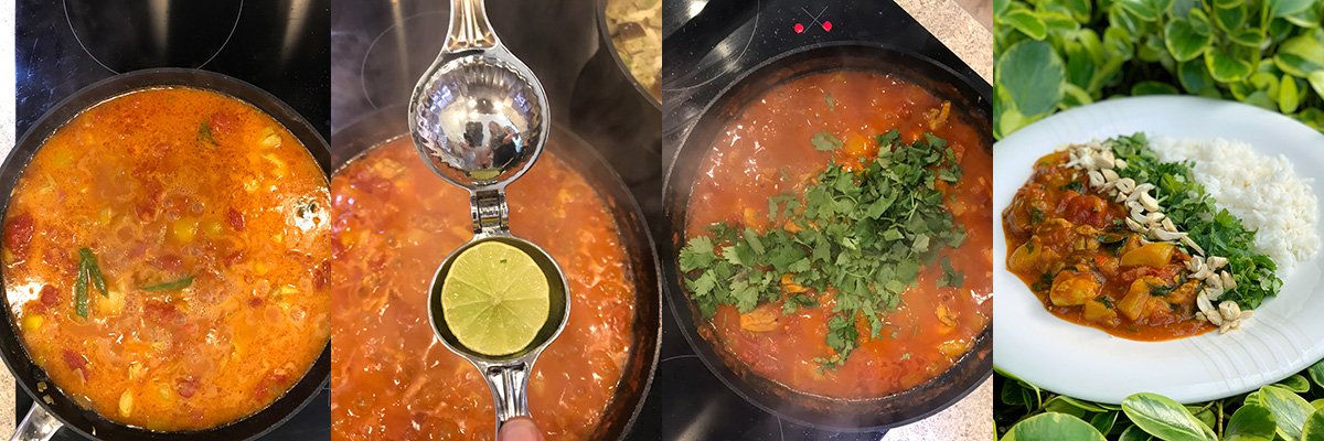 Thai yellow chicken curry by Andrei Velichko