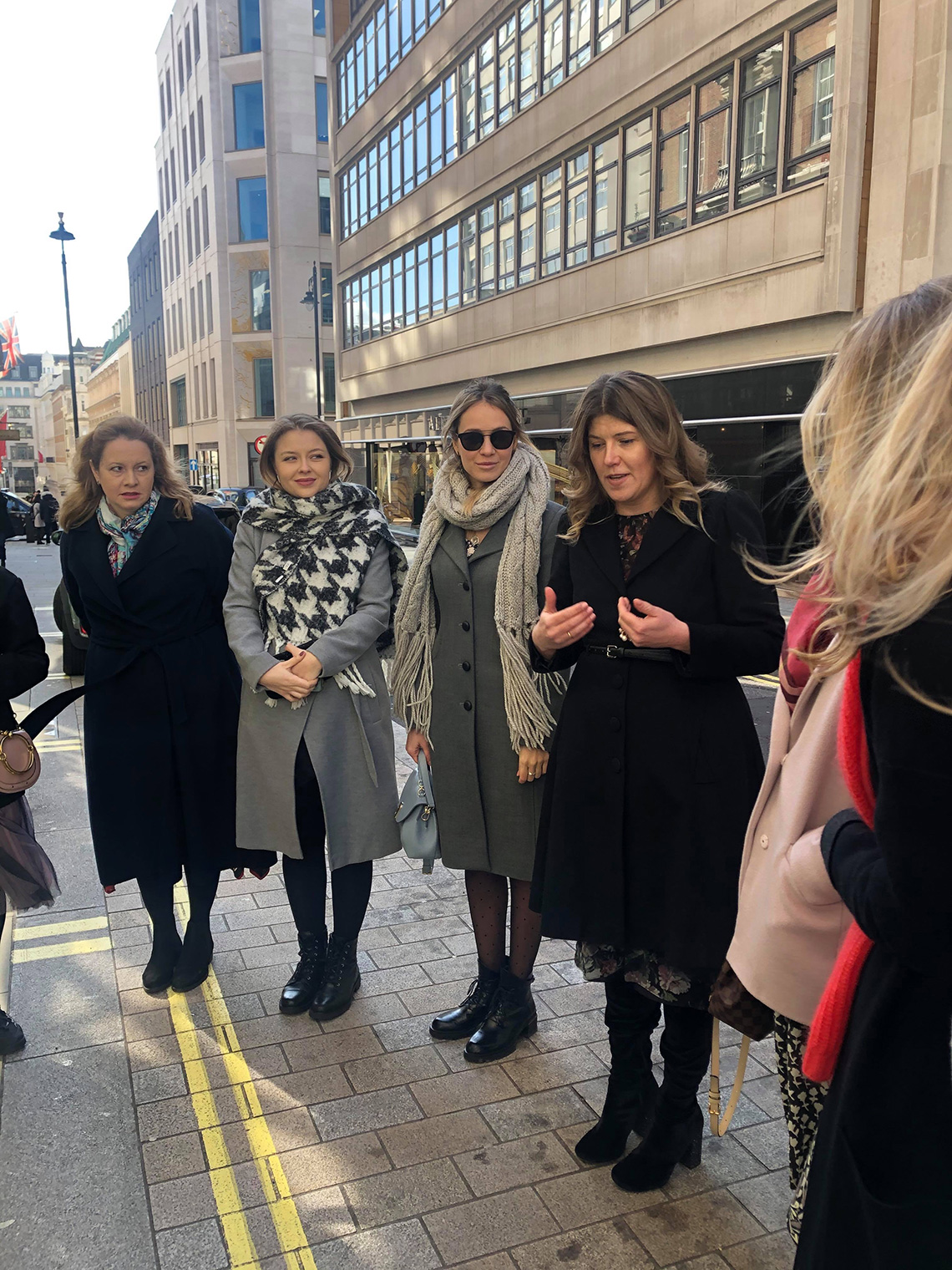 Food blogger Maria Kalenska before a tea etiquette lesson at Fortnum & Mason