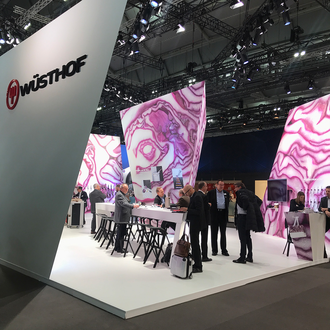 Meetings at the stand of the Ambiente tableware and decor exhibition in Frankfurt