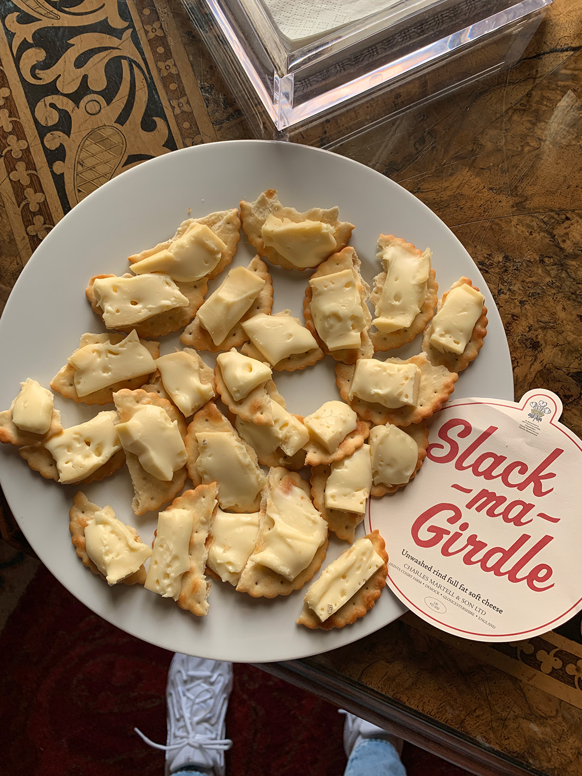 Cheese tasting at Charles Martell & Son