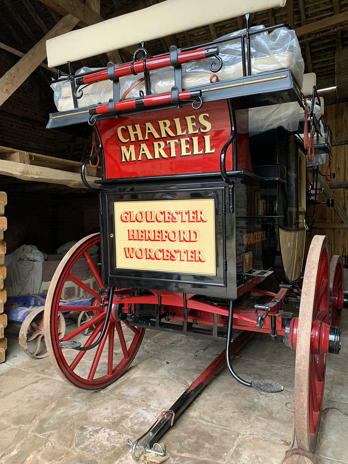 Old carriage from the collection of Charles Martell