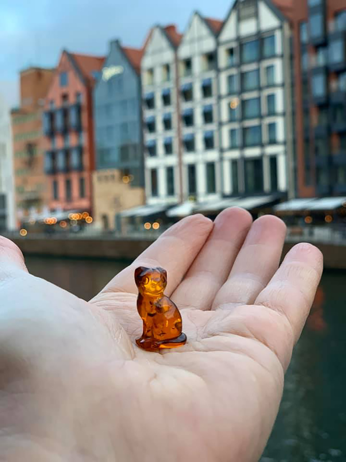 Amber statuette from Gdansk
