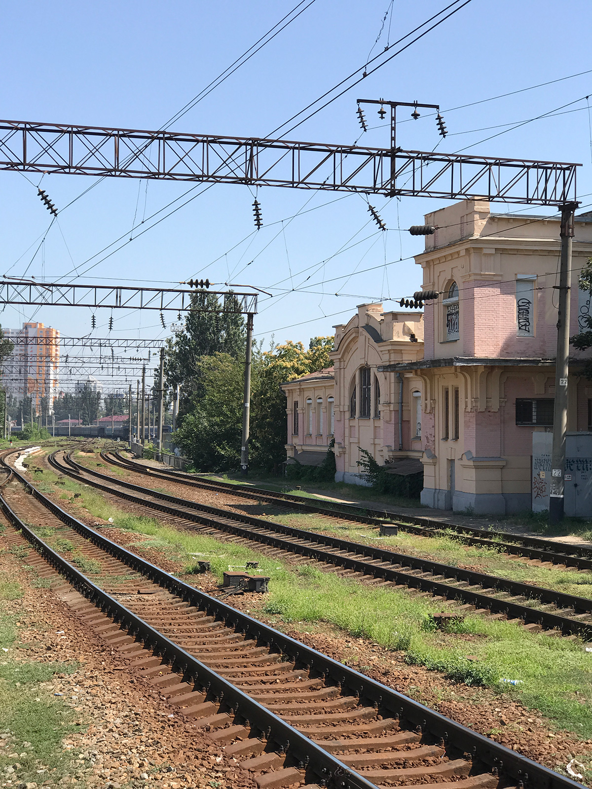 Railroad station of old Odessa